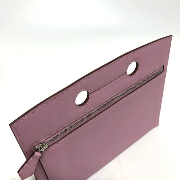 HERMES Birkin bag pocket external bag Pouch Swift pink - Picture 6 of 10